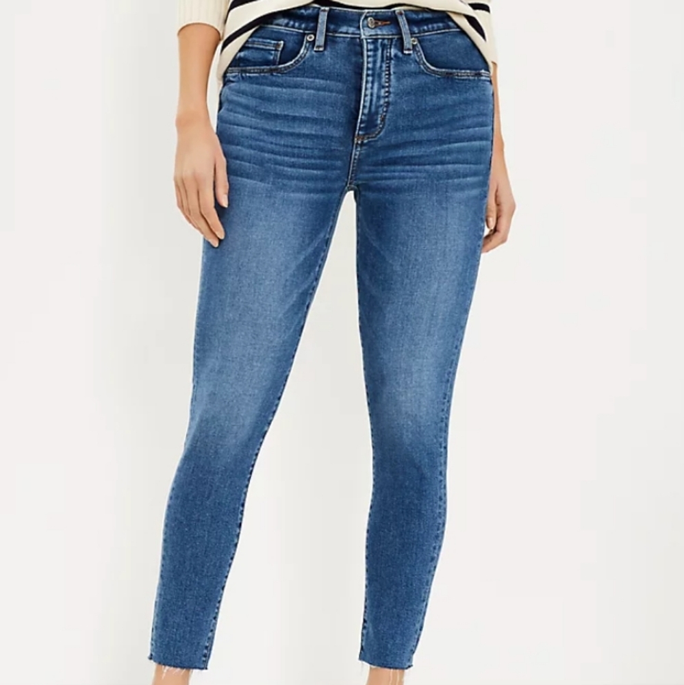 LOFT Women's Curvy High Rise Jeans